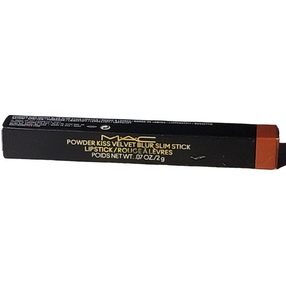 MAC Powder Kiss Velvet Blur Slim Stick Lipstick in Sweet Cinnamon 0.07oz (2g) - Picture 1 of 6